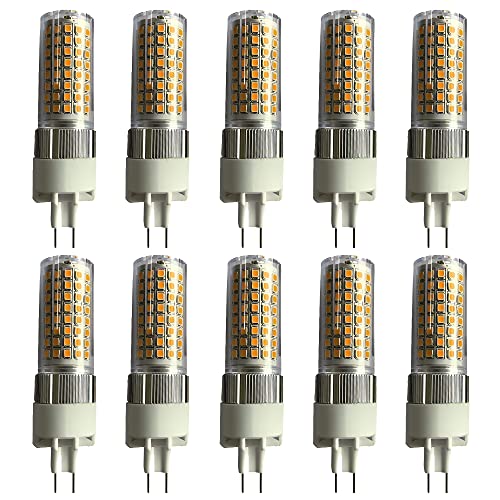 PAZWAHF LED Keramik G8.5 Maiskolben Lampe 12W 1200LM - Doppelstiftsockel 3000K 4000K 6000K Konstantstrom Flackerfrei Nicht dimmbar AC 100-277V 10 Stück