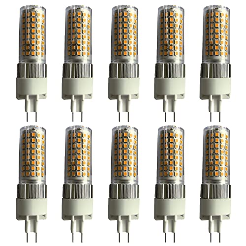 PAZWAHF LED-Keramik-Glühbirnen G8 5 dimmbar G8 5-Bi-Pin-Sockel Mais-Glühbirne 12 Watt 1200 lm 360 Abstrahlwinkel 3000 K 4000 K 6000 K AC 110 V 240 V 10er-Pack