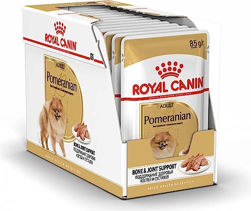 Royal Canin Pomeranian Adult 12 x 85 g Alleinfuttermittel für Hunde Mousse Für ausgewachsene und ältere Zwergspitze Ab dem 8. Monat Angepassten Mineralstoffgehalt