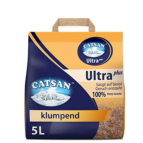 Catsan Katzenstreu Ultra plus klumpend ohne Zusatz von Duftstoffen 1 x 5 l