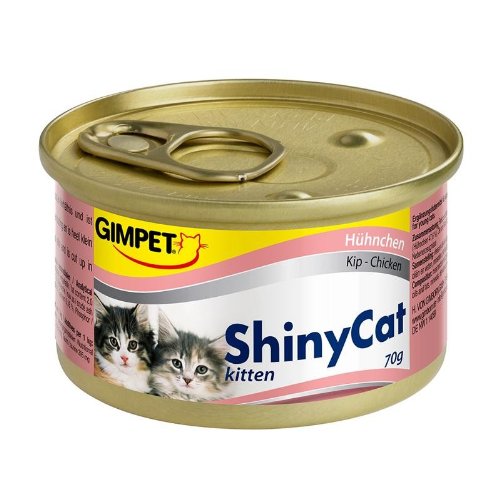 Gimpet ShinyCat Kitten Hühnchen 24x 70g Kittenfutter nass mit Huhn