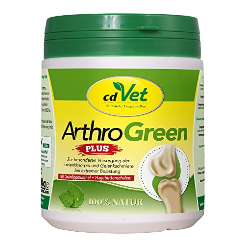 cdVet ArthroGreen Plus 330g - natürliche und effektive Nahrungsergänzung zur Unterstützung der Gelenke für Hund und für Katze durch Vitamine und Mineralien