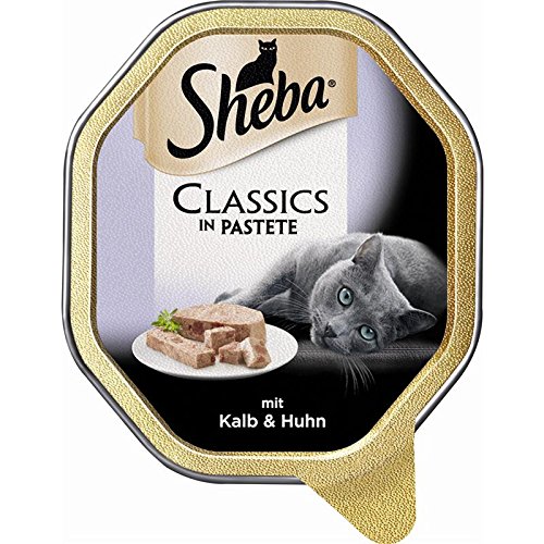 Sheba Classics mit Kalb Huhn 22 x 85g Nassfutter Katzen