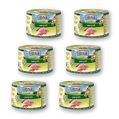 Mac s Cat Katzenfutter Lamm Pute Nassfutter Dosen 6x200g getreidefrei