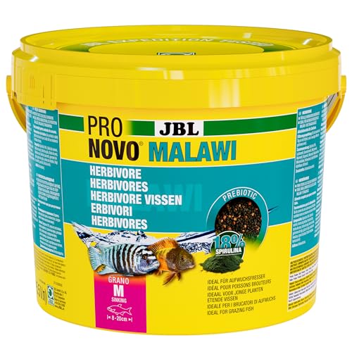 JBL PRONOVO MALAWI GRANO Hauptfutter fÃ¼r alle Buntbarsche von 8-20 cm Fischfutter-Granulat GrÃ¶ÃŸe M 5500 ml