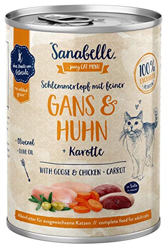 Sanabelle Nassfutter Schlemmertopf mit Gans Huhn 6 x 380 g 2.28 kg