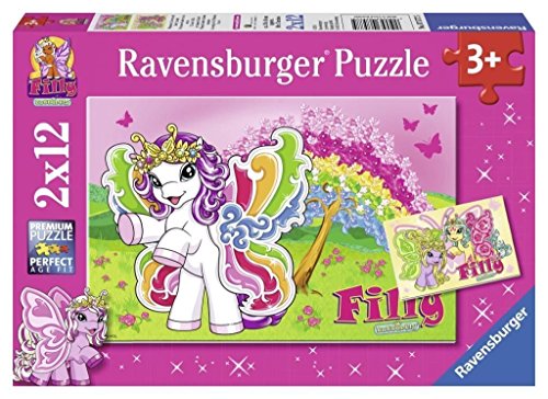 Ravensburger 07577 Filly Prinzessin Scarlet und Freunde 2 x 12 Teile Puzzle