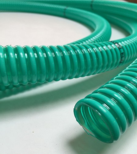 PVC Spiralschlauch Saugschlauch grün transparent 25 mm 1 Rolle 25m