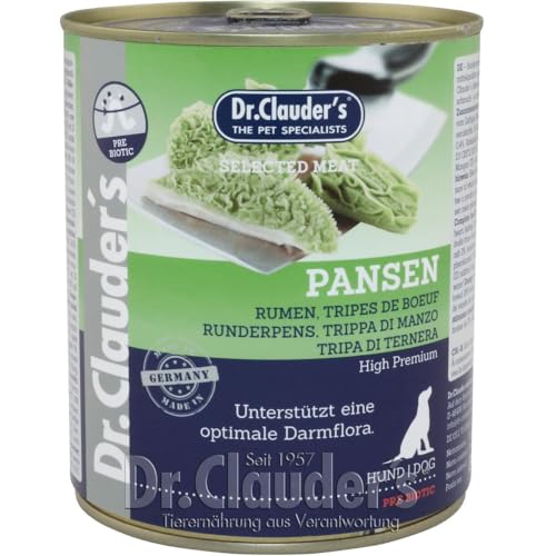 Dr. Clauders Selected Meat Pansen 6X 800g Hundefutter nass