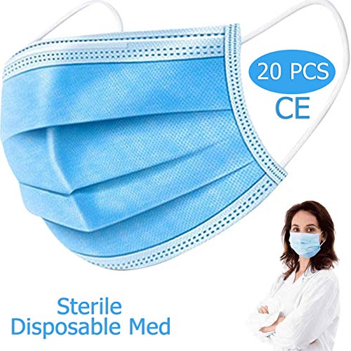 20 Maske Einweg-Gesichts Staub Earloop Medical OP-Mundschutz FÃ¼r Den TÃ¤glichen Gebrauch 20 PCS Bag