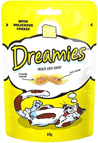 Dreamies Katzen-Leckerli mit Delicious Cheese 60 g - Packung mit 6