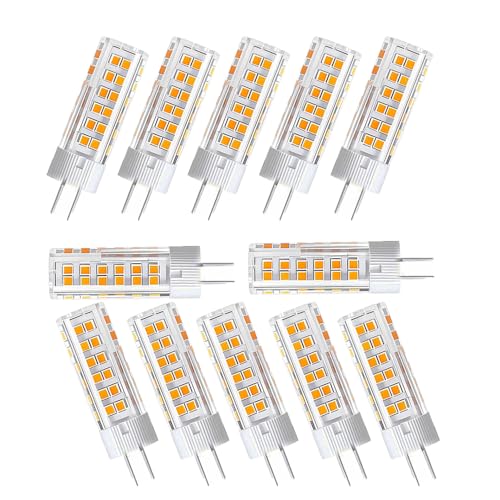 NUOXIN Capsule G4 LED Leuchtmittel 7W 220V AC Warmweiß 3000K 700 lm G4 LED Birne für Kronleuchter Nicht Dimmbar 12 Stück