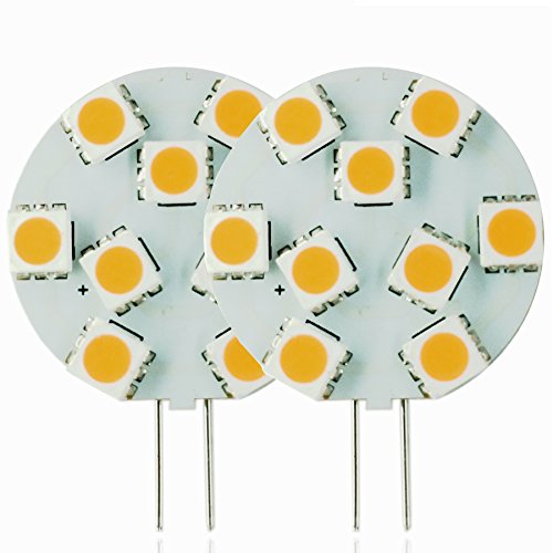 2x LED Lampen mit G4 GU4 Stiftsockel 9 SMD 5050 AC DC 12-30v Warmweiss