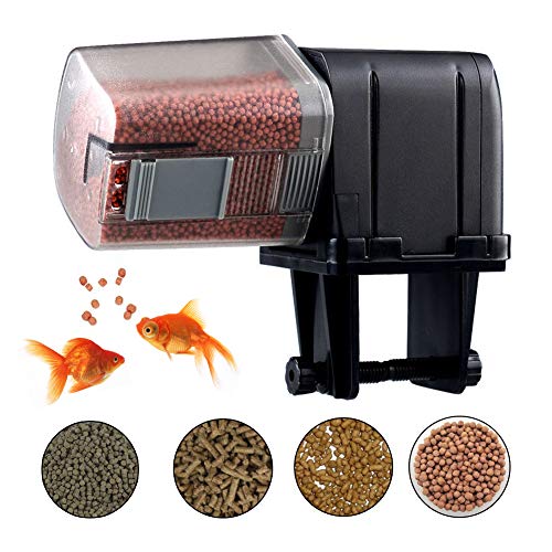 FischFutterautomat Automatischer Fischfutterspender 12h 24h Aquarium Tank Timer Feeder Aquarium Fütterungsvorrichtung Kontrollierbare Fischfütterer Ferienwochenend Fischfutter