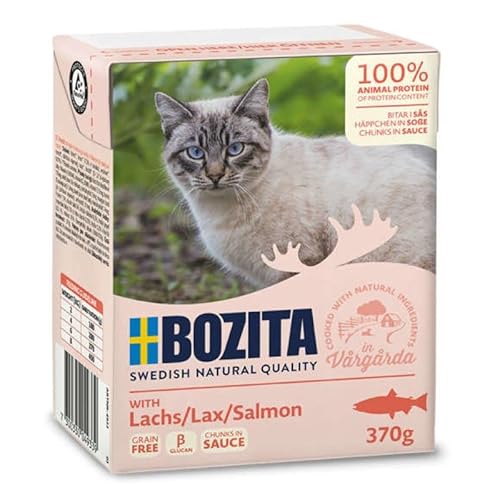 Bozita Cat Tetra Recard Häppchen in Soße Lachs 370 g Menge 6 je Bestellleinheit