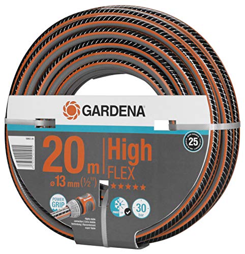 Gardena Comfort HighFLEX Schlauch 13 mm 1 2 Zoll 20 m Gartenschlauch mit Power-Grip-Profil 30 bar Berstdruck formstabil UV-beständig 18063-20