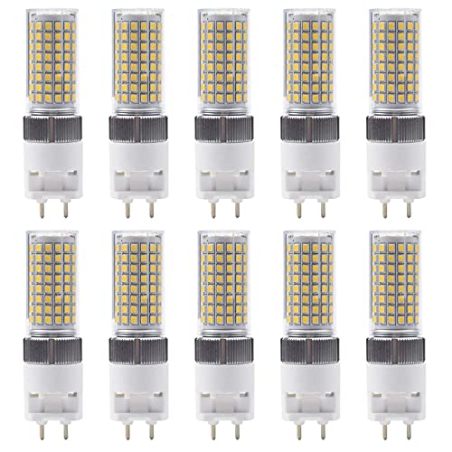 PAZWAHF 10er-Pack LED-Keramik-G12-Glühbirnen G12-Maisbirnen mit Doppelstiftsockel 16 Watt 2000 lm 3000 K 4000 K 6000 K Konstantstrom kein Flackern nicht dimmbar AC 100 V 277 V