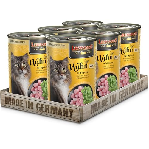  Superior Selection Huhn Spinat 6x400g für ausgewachsene getreidefrei ohne Zucker Made in Germany