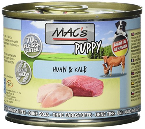 Mac s Puppy Huhn Kalb 6er Pack 6 x 200 g