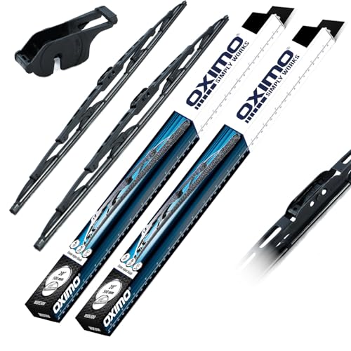 OXIMO SIMPLY WORKS Frontscheibenwischer für Volkswagen Polo 4 IV 9N 10.2001-05.2002 Schrägheck 2er Set Wischerblätter - links 525 mm rechts 475 mm