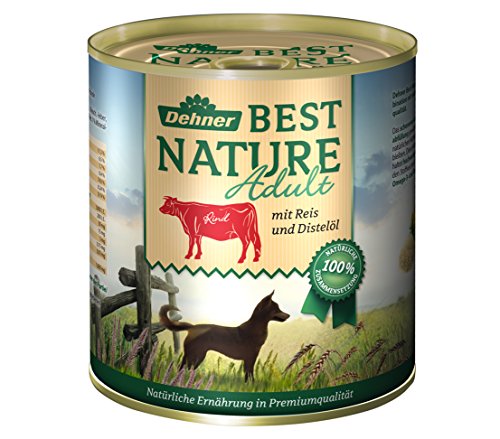 Dehner Best Nature Hundefutter Adult Rind und Reis mit Distelöl Probiergröße 400 g