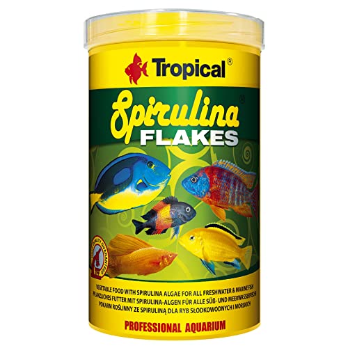 Tropical Spirulina Flakes Pflanzliches Flockenfutter mit Spirulina 1er Pack 1 x 1 l