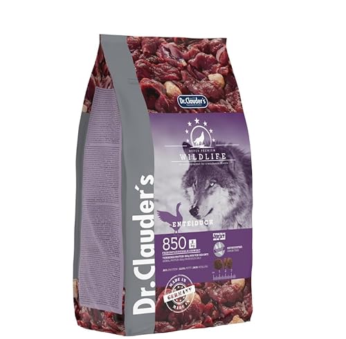 DR.CLAUDER S - Wildlife Natürliches Trockenfutter mit Omega-Fettsäuren und Mineralien für ausgewachsene Hunde. Getreidefreies Alleinfutter im Beutel ohne Konservierungsstoffe 2kg Ente