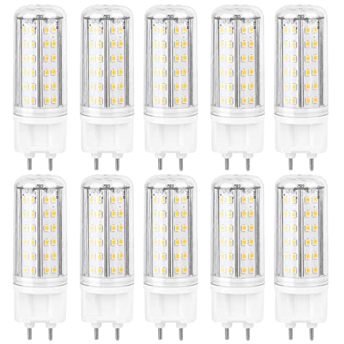 TPMAFF G12 LED-Lampe Dimmbar G12 Led Leuchtmittel 10 Watt 850 Lumen 100 Watt Metallhalogenid-Äquivalent Neutralweiß 4000K Helligkeit einstellbar G12 Bi-Pin-Sockel Mais-Glühlampe 10 Stück