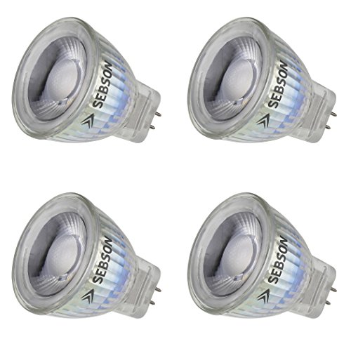 SEBSON LED Lampe GU4 MR11 warmweiß 3W ersetzt 20W Glühlampe 220 Lumen LED Spotlight 36 12V DC 35x40mm 4er Pack