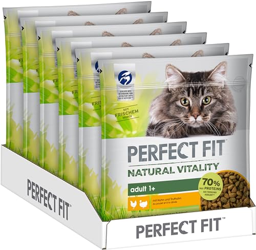  Natural Vitality   Katzenfutter 1   und Truthahn 6x 650g