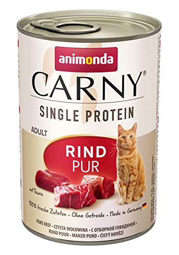 Carny Single Protein Rind Pur 6x 400g nur einer Proteinquelle für ausgewachsene
