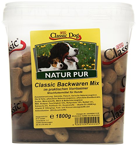 Classic Dog Backwaren-Mix im Eimer 1er Pack 1 x 1.8 kg