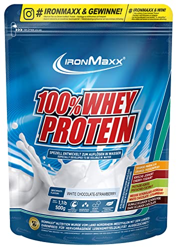 IronMaxx 100% Whey Protein Pulver - French Vanilla 900g Dose zuckerreduziertes wasserlösliches Eiweißpulver aus Molkenprotein viele verschiedene Geschmacksrichtungen