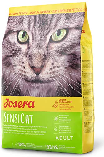 JOSERA SensiCat 1x 400g Adult Premium für ausgewachsene empfindliche Geflügel Reis extra verträgliche Rezeptur weizenfrei 1er Pack