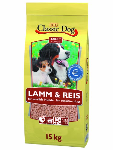 Classic Dog 40027 Lamm und Reis 15 kg - Hundefutter