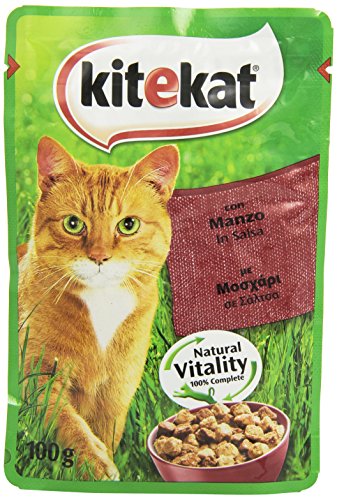 KITEKAT Umido 100 gr. manzo salsa - Katzenfutter