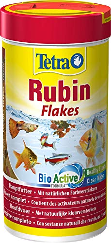  Rubin Flakes   in Flockenform natürlichen Farbverstärkern unterstützt eine intensive Farbenpracht der Fische 250