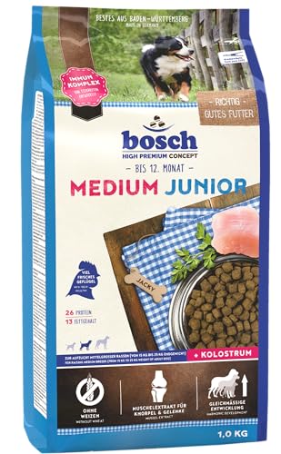 bosch HPC Medium Junior Hundetrockenfutter zur Aufzucht mittelgroßer Rassen 1 x 15 kg