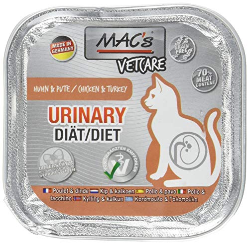 Mac s Katzenfutter getreidefrei Vetcare Urinary Huhn Pute 100 g 16X100g