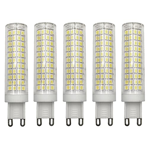 5er Pack G9 E12 BA15D 12W 120W Äquivalent 800LM Birne Mais Non Stroboskop 110V 220V AC Dimmbar 3000K 6000K 6000K Cool White G9