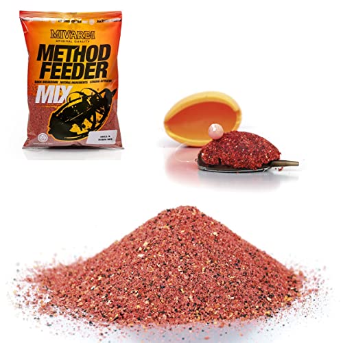 Mivardi 1kg Method Feeder Mix Krill - Robin Red Futter Feederfutter Grundfutter