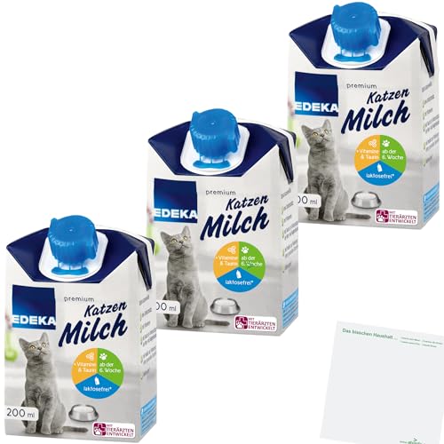 usy Bundle für Edeka Premium laktosefrei Inulin Vitaminen Taurin ab der 6 Woche 3er Pack 3x200ml Packung usy Block