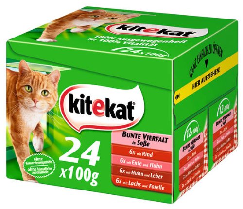 Kitekat Bunte Vierfalt in Soße 2x 24x100g - Katzenfutter