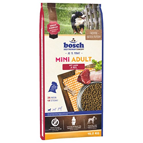Bosch Mini Adult Lamm Reis Trockenfutter für Hunde. Eine heathly ausgewogenen Lebensmittel für Ihren Hund