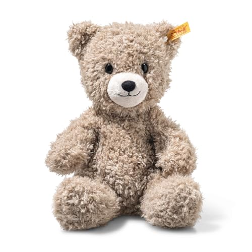 Steiff Caspar Teddybär Nachtlicht Hellbraun 28cm Soft Cuddly Friends Kuscheltier Einschlafhilfe Teddy Schlaflicht aus kuschelweichemüsch Nachtlampe