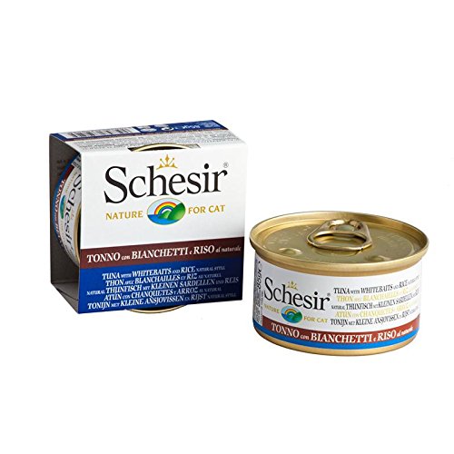 Schesir Natural Thunfisch Sardellen Reis 24x 85g Katzenfutter