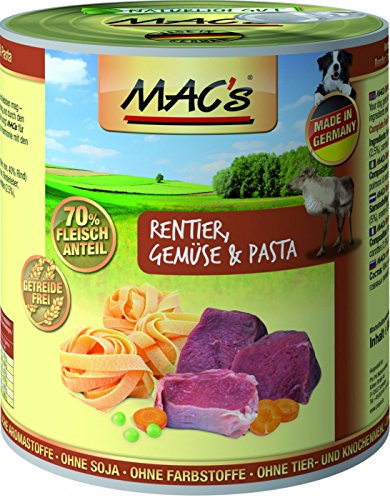 MAC s Hundefutter getreidefrei Rentier Gemüse 800 g