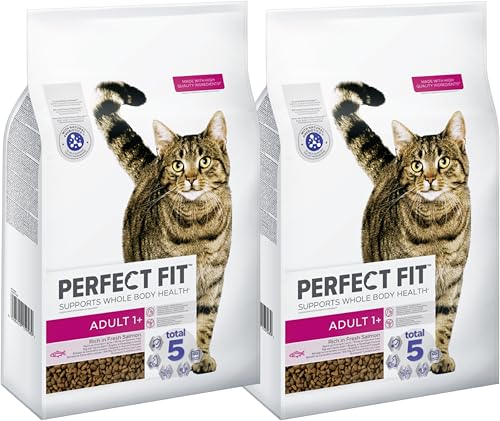 PERFECT FIT Katze Beutel Adult 1 mit Lachs 2 x 7kg