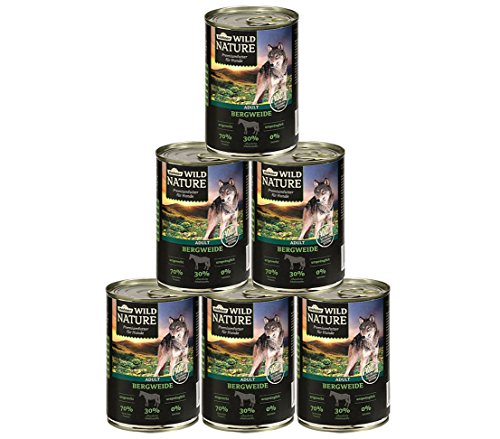 Dehner Wild Hundefutter Bergweide 6x 800g 4.8