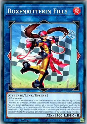 Boxenritterin   AGOV DE084   Common   1. Auflage   Deutsch   Yugioh   Age of Overlord   mit RC Fieldcenter